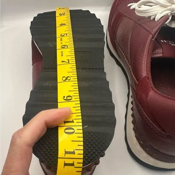 Coach Women’s “Moonlight Patchwork” sneakers NWOT Burgundy size 8M - Picture 12 of 12